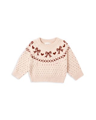 Girls' Bows Fair Isle Sweater - Baby