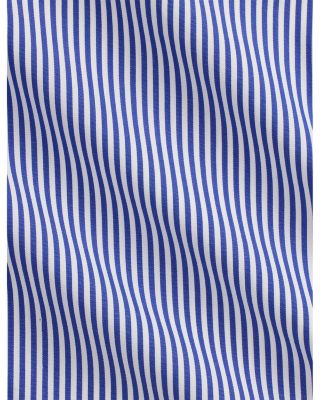 Classic Fit Striped Poplin Shirt