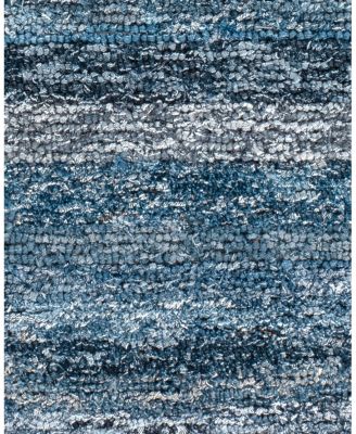 Dash Albert by Annie Selke DA2206 Denim Chindi Area Rug, 2'6"x8'0"