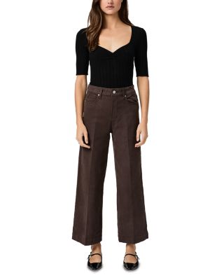 Anessa Cropped Wide Leg Jeans in Richoclate