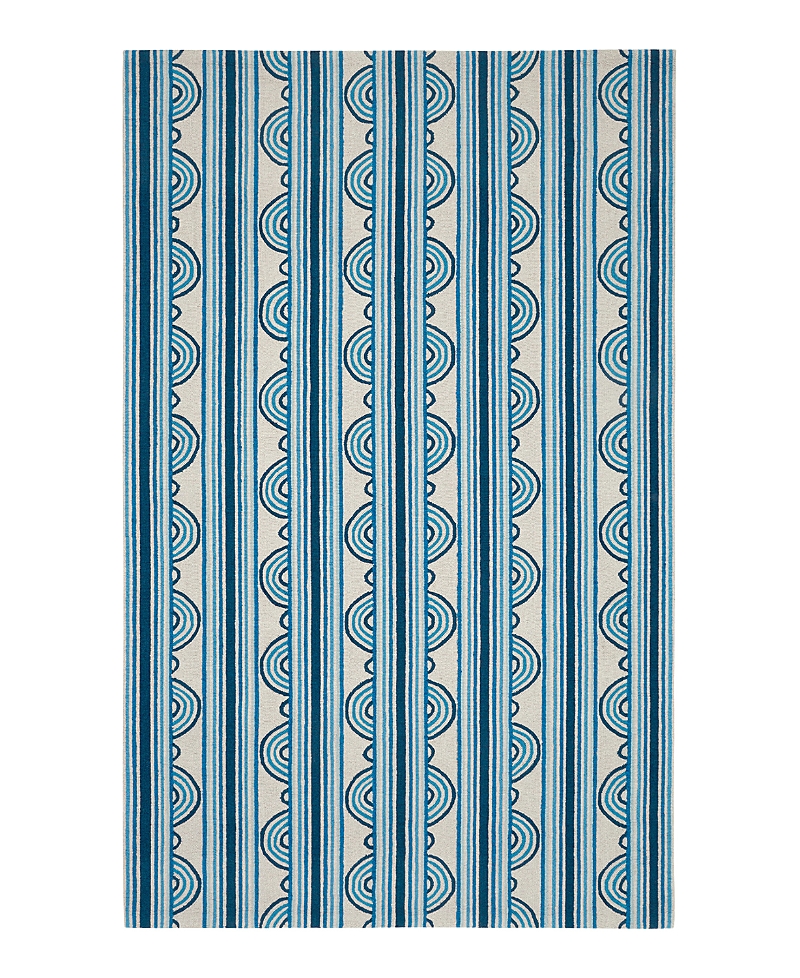 Dash & Albert By Annie Selke Dash Albert By Annie Selke Da1985 Button Area Rug, 8'0x10'0 In Blue