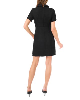 Rhinestone Button Shift Dress