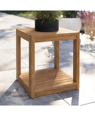 Carlsbad Teak Wood Outdoor Patio Side Table