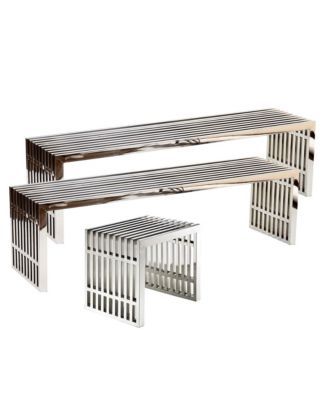 Gridiron Benches, Set of 3