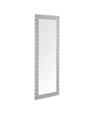 Emmeline Scalloped Rectangle Floor Mirror