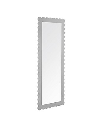Emmeline Scalloped Rectangle Floor Mirror