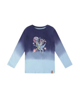 Boys' Long Sleeve Organic Cotton Gradient Jersey Tee - Little Kid