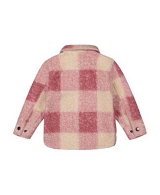 Girls' Zipped Plaid Overshirt - Little Kid