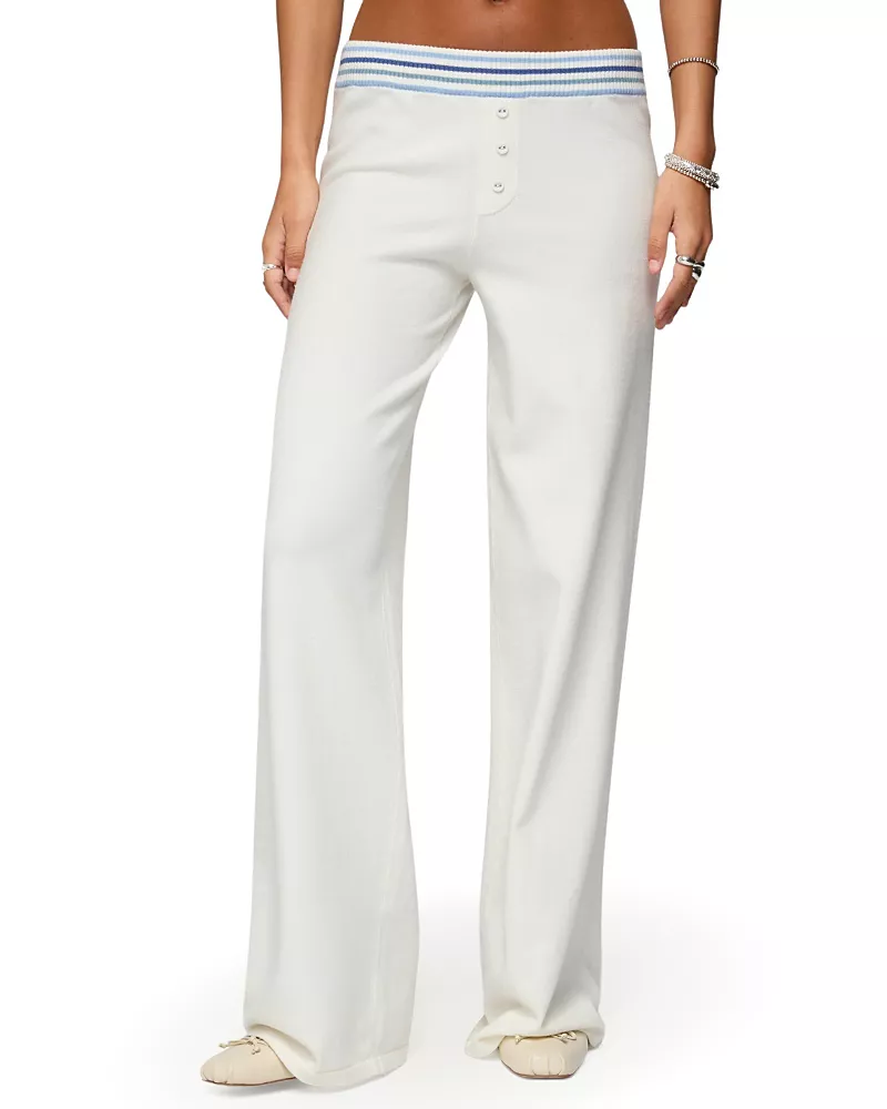 Edikted Miya Stripey Knit Pants