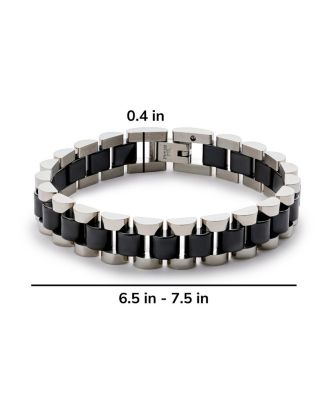  Ora Silver Ceramic Watch Strap Bracelet