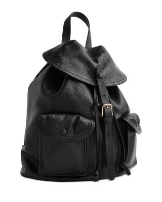 Sierra Leather Pocket Backpack