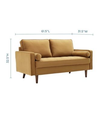 Valour Performance Velvet Loveseat