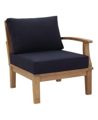 Marina Outdoor Patio Teak Right-Facing Sofa