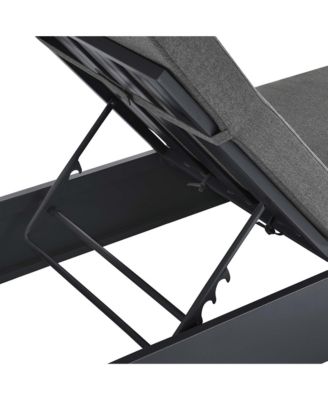 Tahoe Outdoor Patio Powder-Coated Aluminum Chaise Lounge Chair