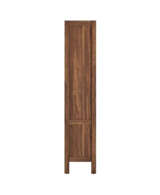 Capri 4-Shelf Wood Grain Bookcase