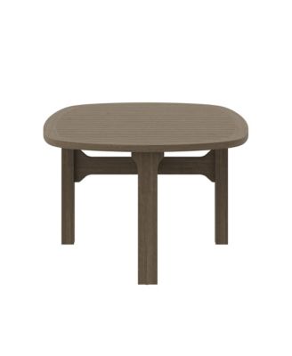 Saratoga Oval Outdoor Patio Teak Wood Coffee Table