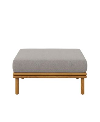Wren Outdoor Patio Teak Wood Ottoman
