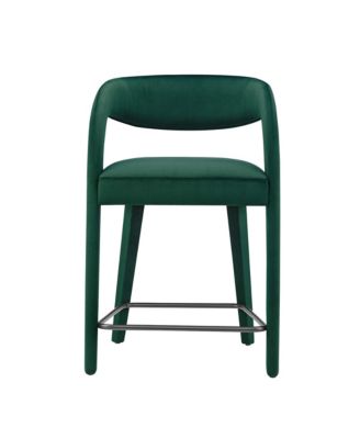 Pinnacle Performance Velvet Counter Stool Set of 2