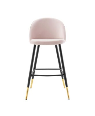 Cordial Performance Velvet Bar Stools, Set of 2