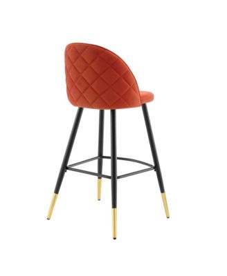 Cordial Performance Velvet Bar Stools, Set of 2