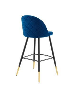 Cordial Performance Velvet Bar Stools, Set of 2