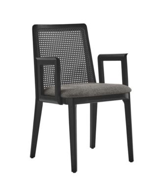 Monarch Wood and Rattan Dining Armchair
