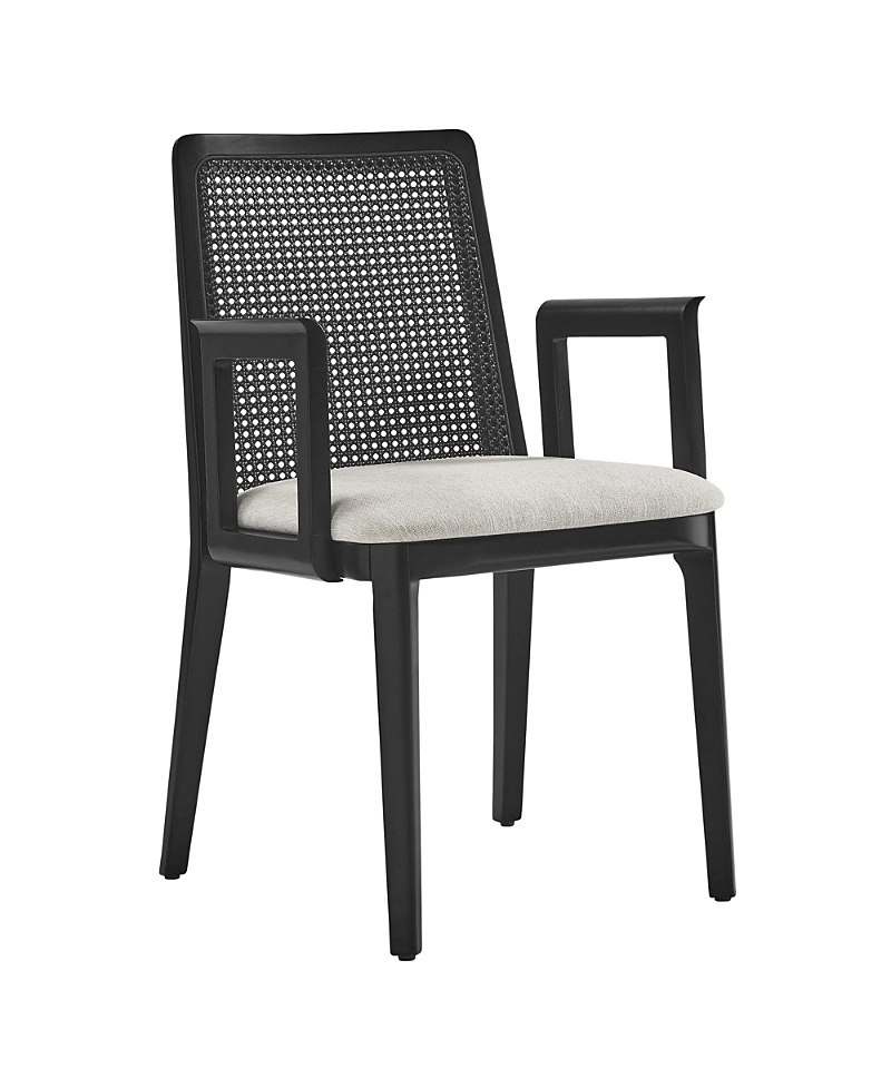 Modway Monarch Wood and Rattan Dining Armchair