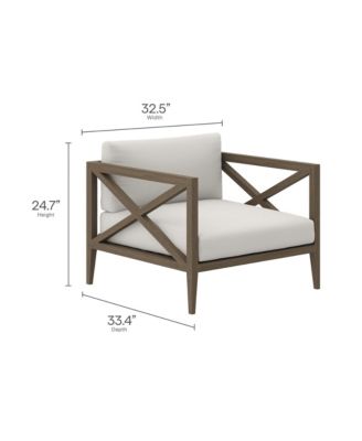 Northlake Outdoor Patio Teak Armchair