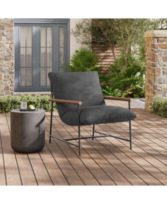 Raya Outdoor Patio Boucle Sling Lounge Chair