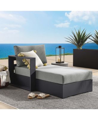 Tahoe Outdoor Patio Powder-Coated Aluminum Modular Left-Facing Chaise Lounge