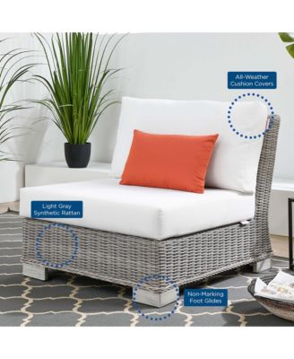 Conway Outdoor Patio Wicker Rattan Armless Chair