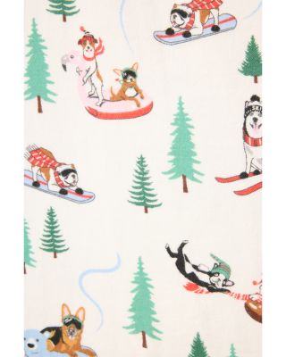 Printed Flannel Pajama Set