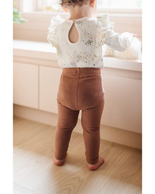 Unisex Flower Patch Flutter One Piece Bodysuit - Baby