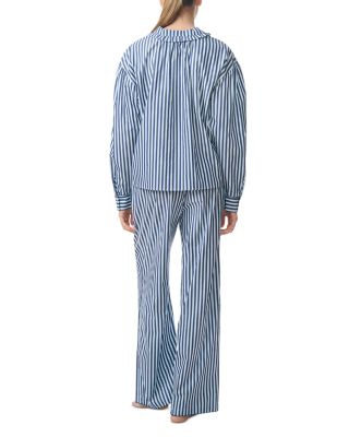 Scalloped Stitch Trim Pajama Set