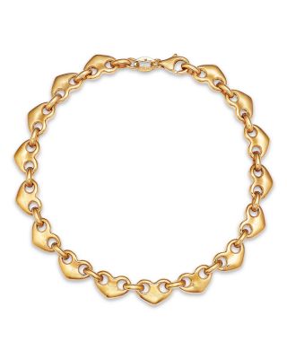 Heart Link Chain Bracelet in 14K Yellow Gold