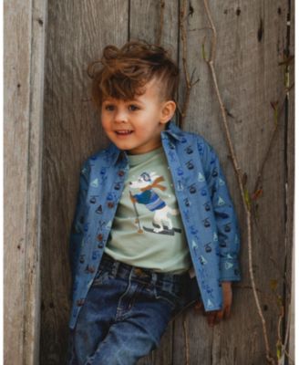 Boys' Long Sleeve Organic Cotton Jersey Tee - Little Kid, Big Kid