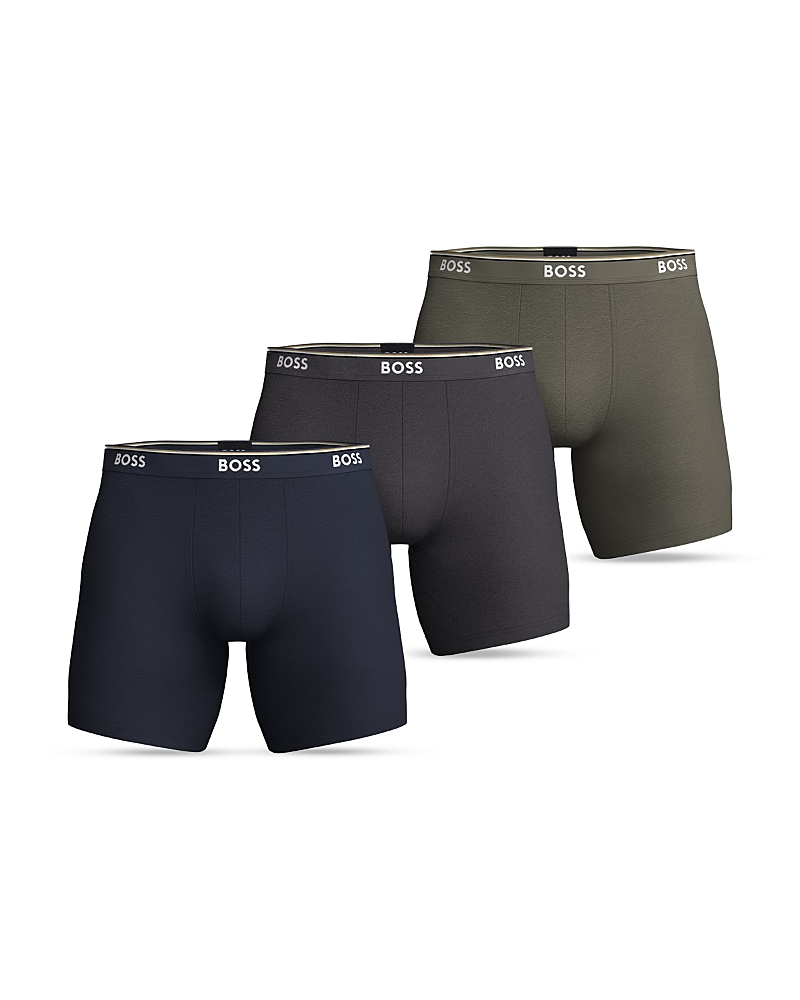 Boss Power Cotton Blend Boxer Briefs, Pack of 3