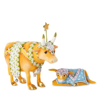Patience Brewster Nativity Cow & Calf Mini Figures, Set of 2