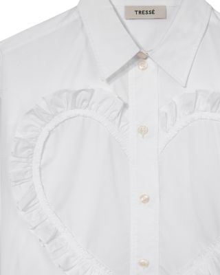 Heart Shaped Ruffle Shirt