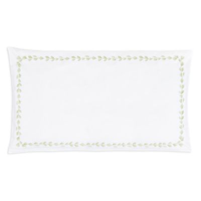 Foglia Embroidered Sateen King Pillowcase