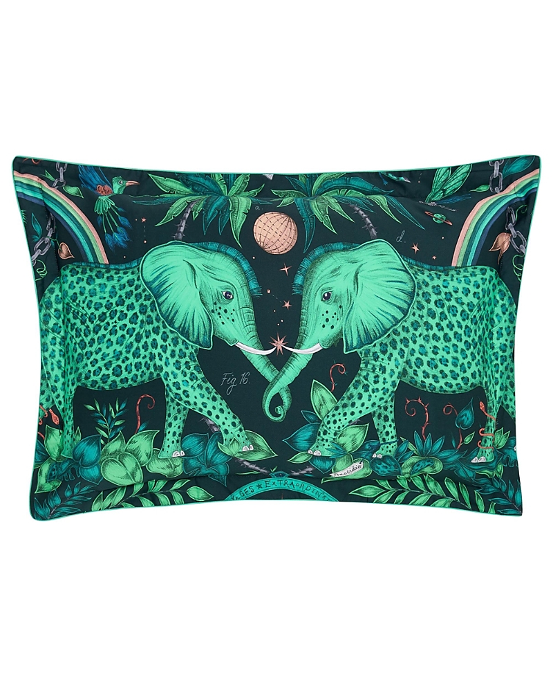 Emma J Shipley Zambezi Print 2-piece Sham Set, Standard In Green