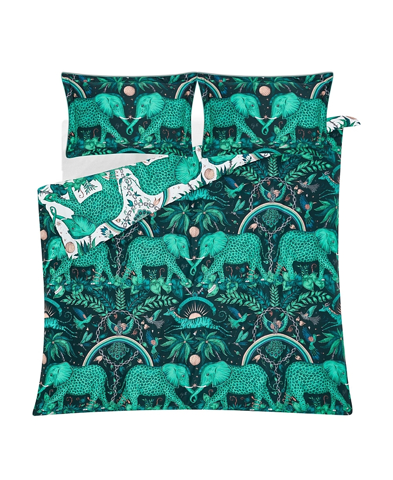 Emma J Shipley Zambezi Print Duvet Cover, King In Green