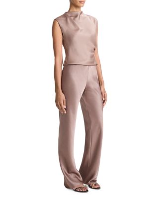 Fluid Satin Bias Pant
