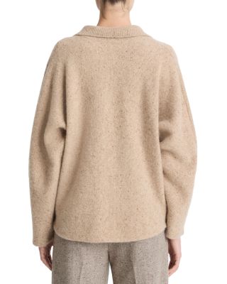 Donegal Dolman Polo Collar Cashmere Sweater