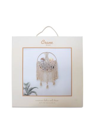 Charlie Farmhouse Macrame Boho Toy Storage with Tassels