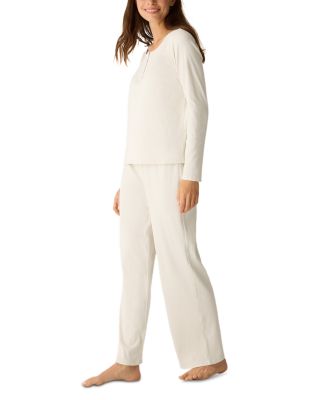 Ribbed Henley Ankle Sleep Set
