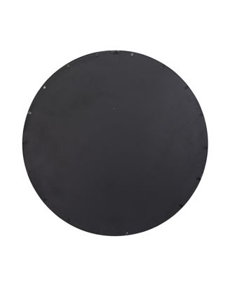 Refined Iron Round Wall Mirror