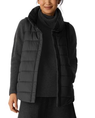 Stand Collar Puffer Vest