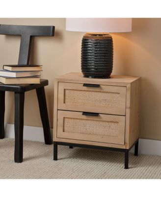 Reed 2 Drawer Side Table