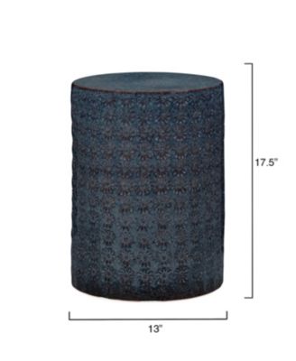 Wildflower Indoor/Outdoor Ceramic Side Table
